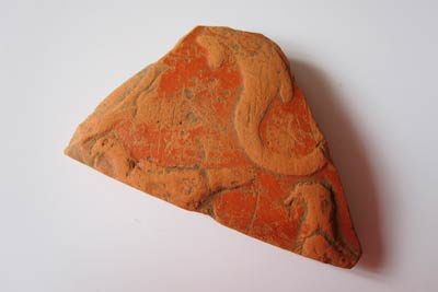 Terra Sigillata Fischwesen und Taube Terra Sigillata Fischwesen und Taube