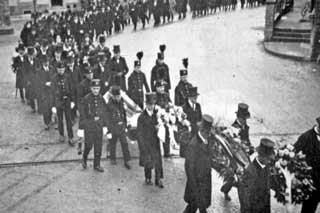 Beerdigung eines Bergmanns in Mausbach (2)