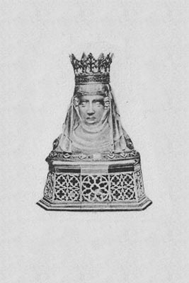 Annabüste in Düren, hist. Postkarte