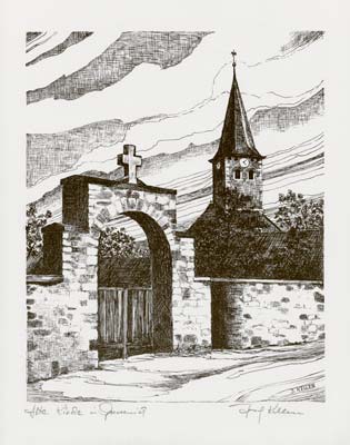 Josef Kellen: Alte Kirche in Gressenich