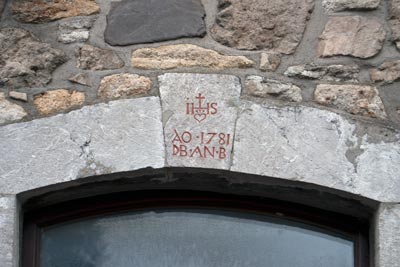Hauszeichen Christusmonogramm, Gressenich, Römerstraße 8
