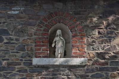 Hausfigur Herz Jesu, Zweifall, Jägerhausstraße 23