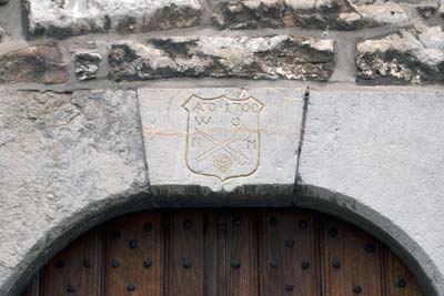 Büsbach, Hostetstraße 42 mit Hauszeichen Freibauer