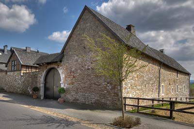 Büsbach, Hostetstraße 42 mit Hauszeichen Freibauer