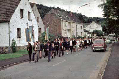 Heimbachprozession Heimbachprozession in Schevenhütte ca. 1965