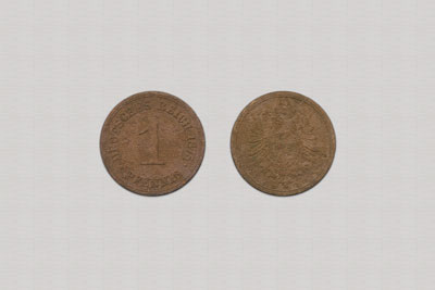 Pfennig Stuttgart 1875