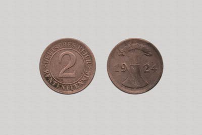 2 Rentenpfennig Dresden 1924