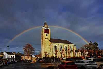 St.-Markus-Kirche in Mausbach, Dezember 2020