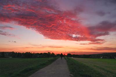 Morgenrot über Mausbach